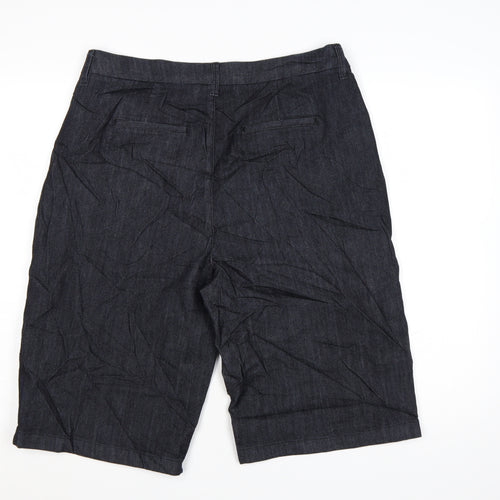 Marks and Spencer Women’s Blue Denim Bermuda Shorts Size 14