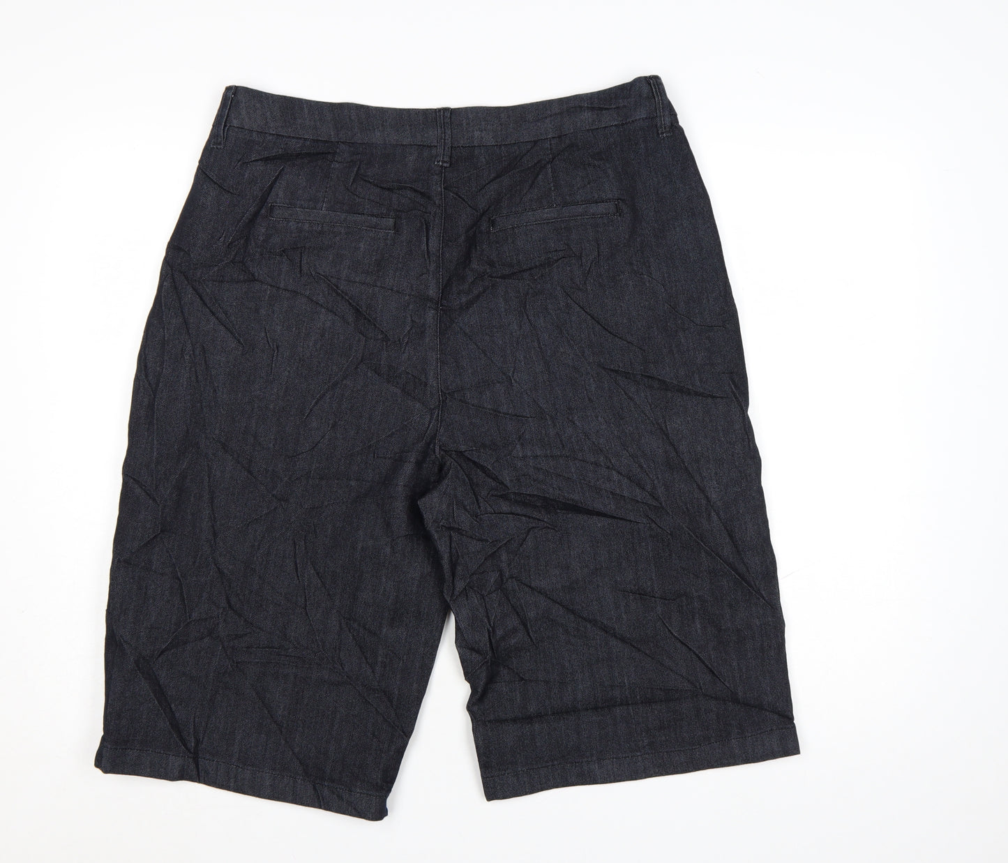 Marks and Spencer Women’s Blue Denim Bermuda Shorts Size 14