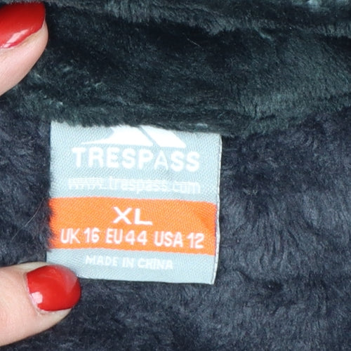 Trespass Women Black XL Soft Fleece Full Zip Jacket