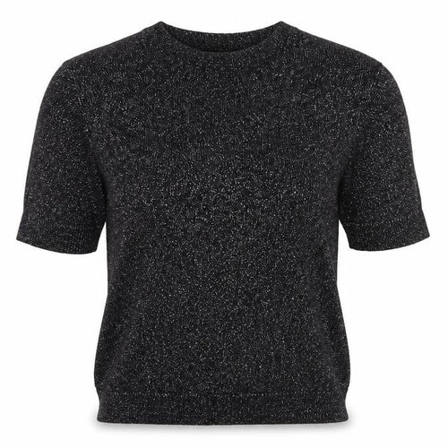 Marks and Spencer Autograph Women's Black Cashmere Blend Short Sleeve Jumper S