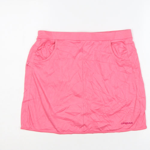 LA Gear Womens Pink Size 12 Jersey Short Stretch Skirt