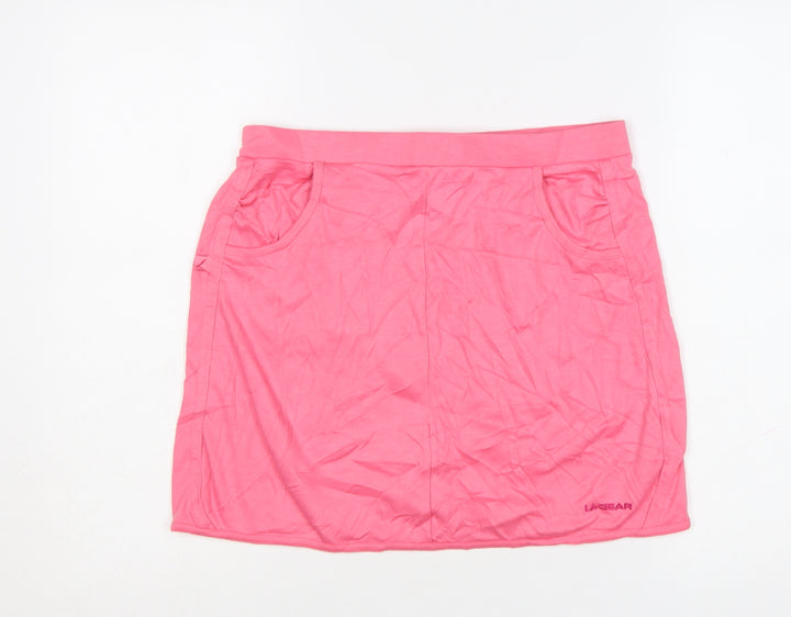 LA Gear Womens Pink Size 12 Jersey Short Stretch Skirt