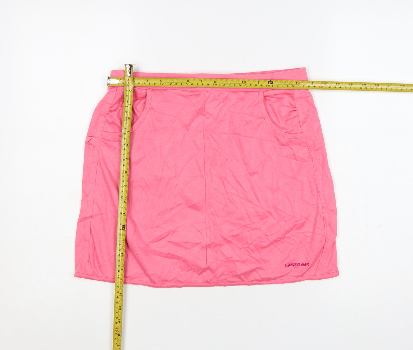 LA Gear Womens Pink Size 12 Jersey Short Stretch Skirt