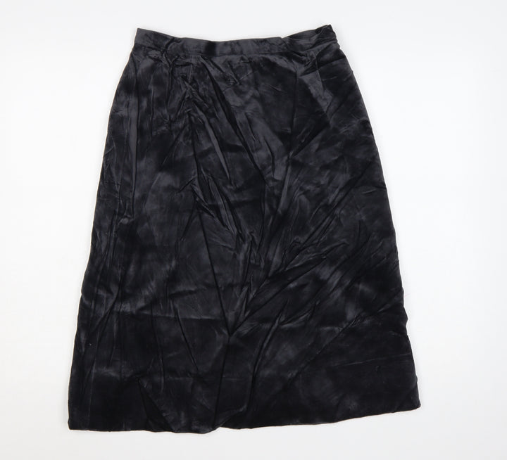 House of Fraser Women’s Black Velvet Midi Pencil Skirt Size 14