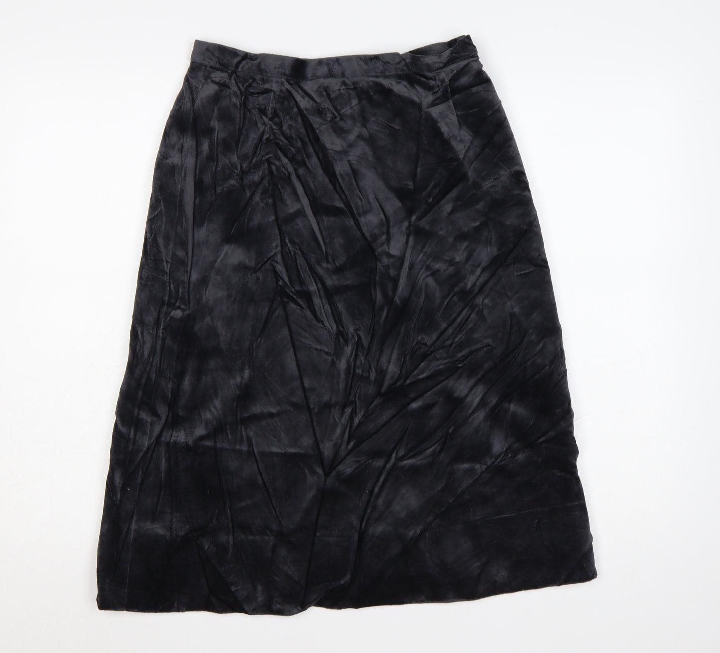 House of Fraser Women’s Black Velvet Midi Pencil Skirt Size 14