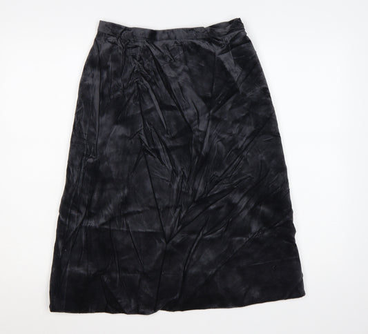 House of Fraser Women’s Black Velvet Midi Pencil Skirt Size 14