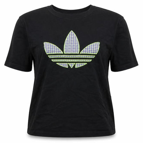 adidas Women’s Black XL Relaxed Fit Logo Cotton T-Shirt