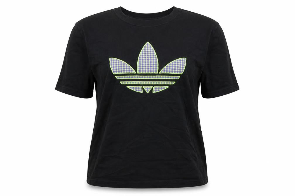 adidas Women’s Black XL Relaxed Fit Logo Cotton T-Shirt