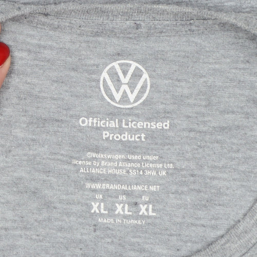 Volkswagen Men's Grey XL Graphic GTI Golf Retro Car T-Shirt