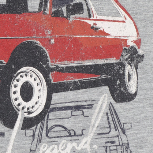 Volkswagen Men's Grey XL Graphic GTI Golf Retro Car T-Shirt