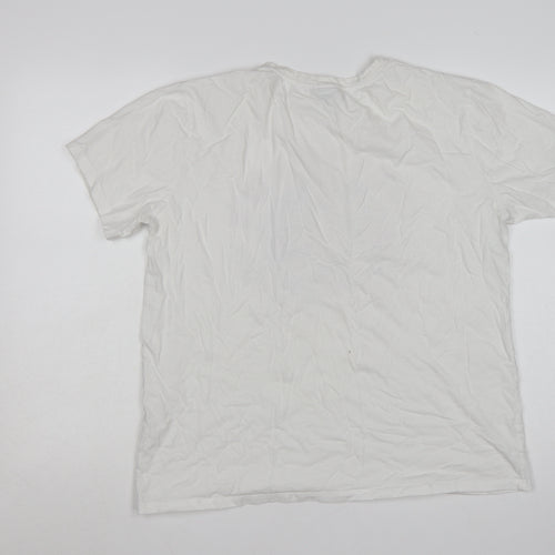 Atmosphere Womens White Guns N' Roses Band T-Shirt Size 16 Cotton