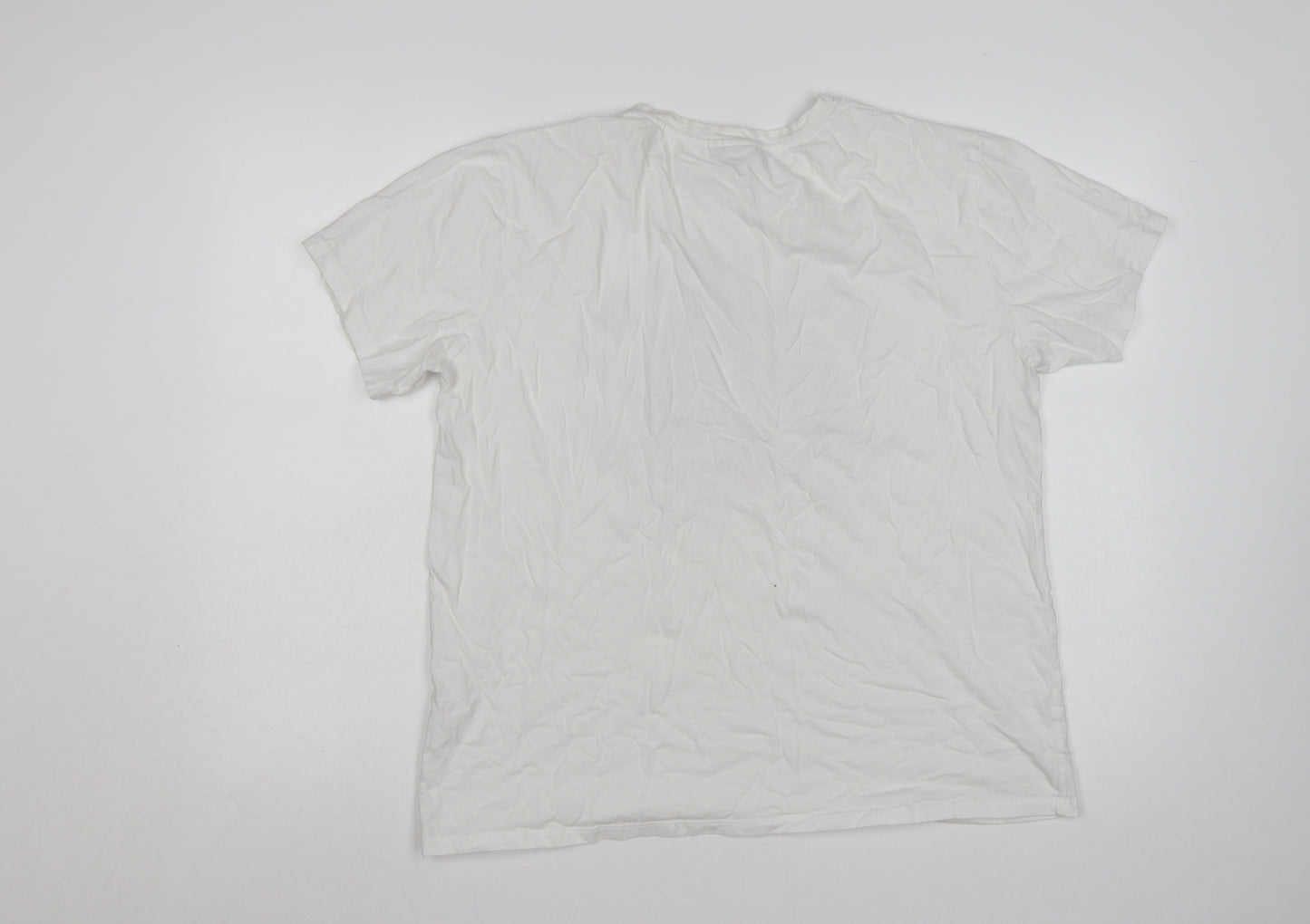 Atmosphere Womens White Guns N' Roses Band T-Shirt Size 16 Cotton
