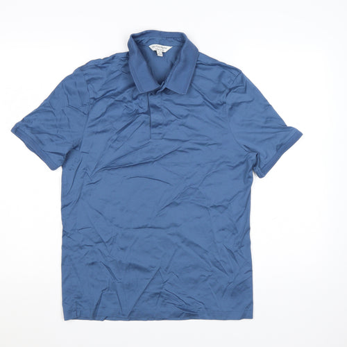 Marks and Spencer Autograph Men's Blue Supima Cotton Polo Shirt M