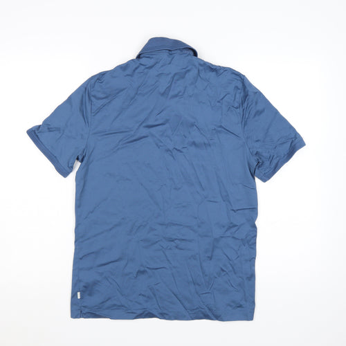 Marks and Spencer Autograph Men's Blue Supima Cotton Polo Shirt M