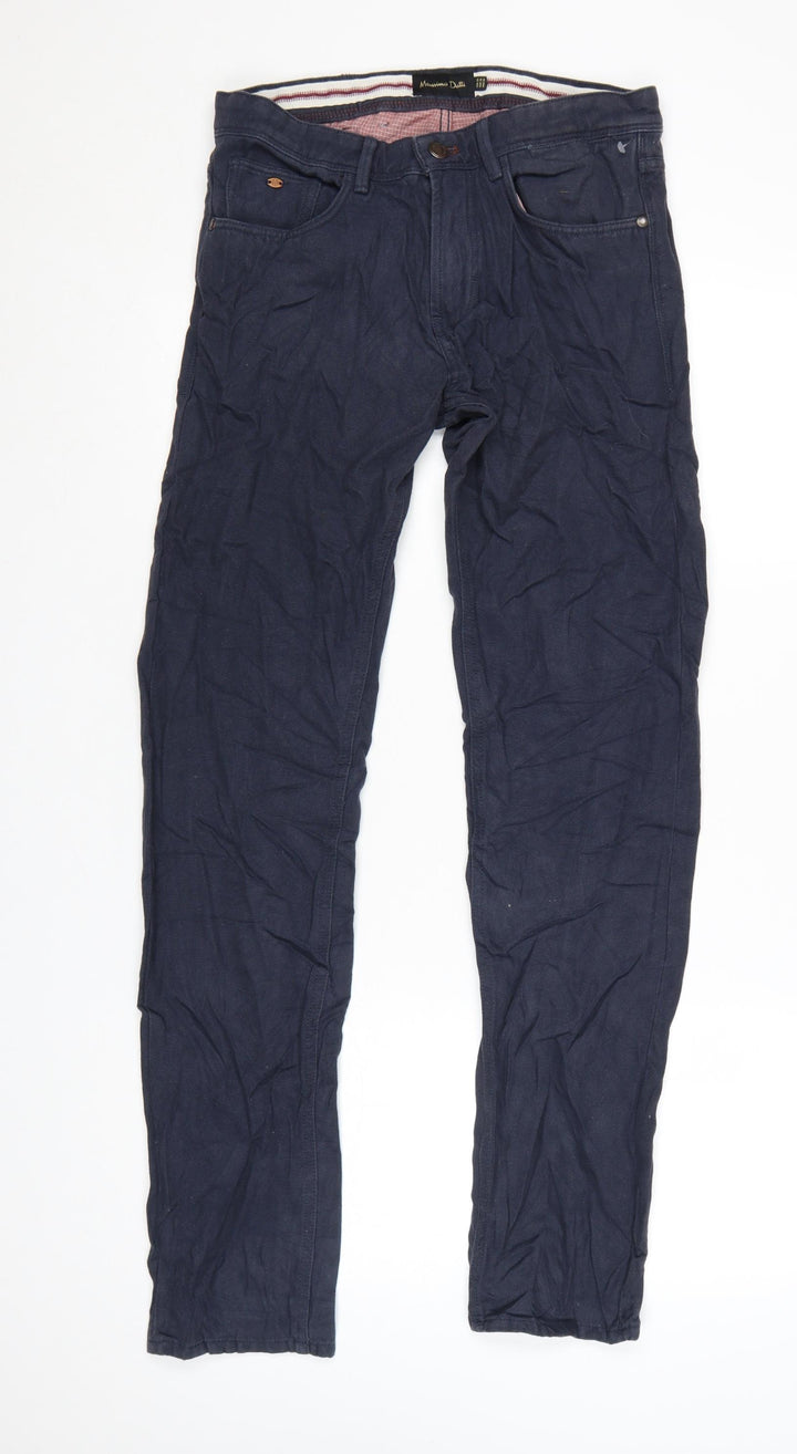 Massimo Dutti Men’s Blue Slim Straight Jeans Size 30 Waist