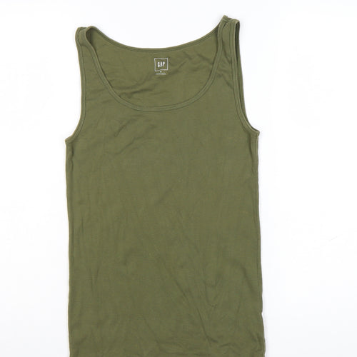 GAP Women’s Green Basic Cotton Tank Top Size M