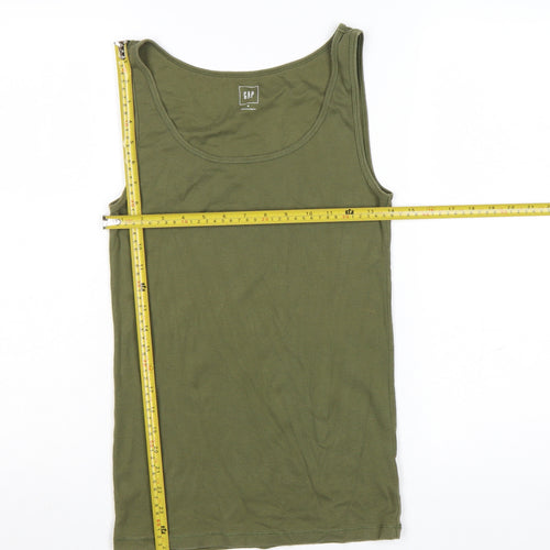 GAP Women’s Green Basic Cotton Tank Top Size M