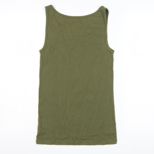 GAP Women’s Green Basic Cotton Tank Top Size M