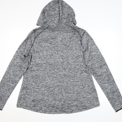 Marks and Spencer Womens Grey Marl Full Zip Hoodie Size 20