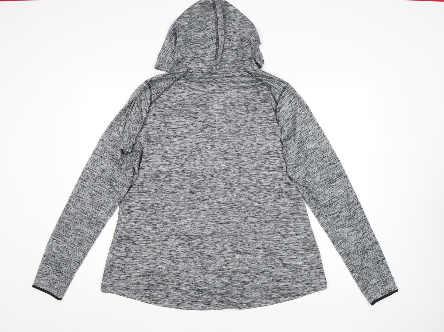 Marks and Spencer Womens Grey Marl Full Zip Hoodie Size 20