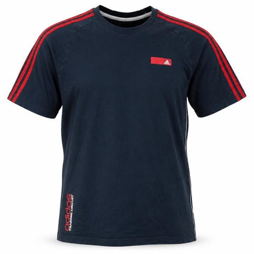 Adidas Men's Navy Blue Short Sleeve Crew Neck Cotton T-Shirt M