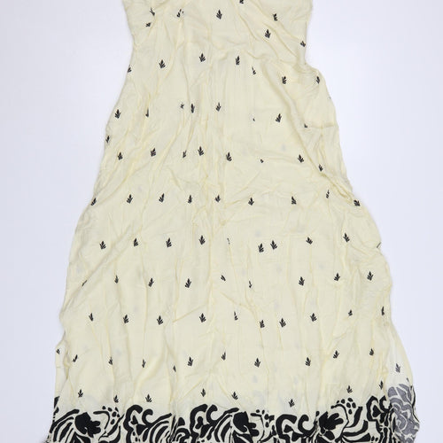 Marks and Spencer Women’s Ivory Maxi Dress Size 12 Sleeveless Boho Summer