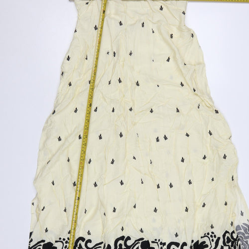 Marks and Spencer Women’s Ivory Maxi Dress Size 12 Sleeveless Boho Summer