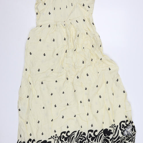 Marks and Spencer Women’s Ivory Maxi Dress Size 12 Sleeveless Boho Summer
