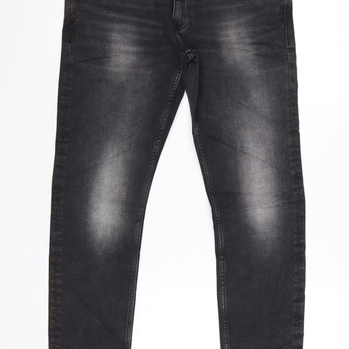 Marks and Spencer Men's Black Slim Fit Denim Jeans 32W 31L