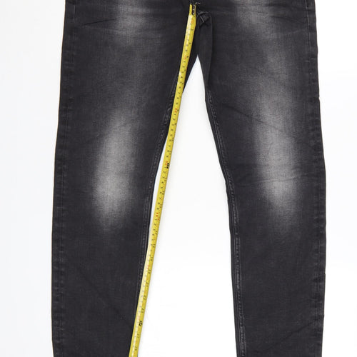 Marks and Spencer Men's Black Slim Fit Denim Jeans 32W 31L
