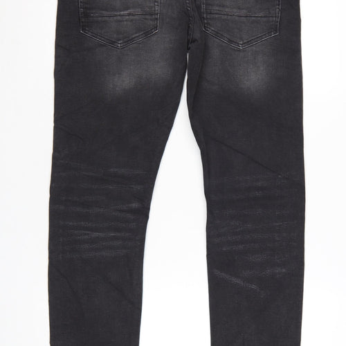 Marks and Spencer Men's Black Slim Fit Denim Jeans 32W 31L