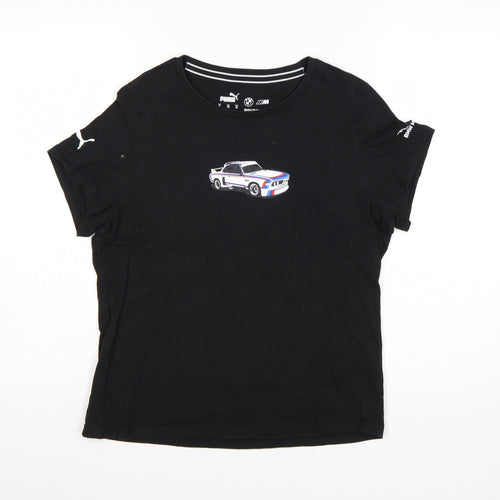 Puma BMW Motorsport Women's Black XL Crew Neck T-Shirt