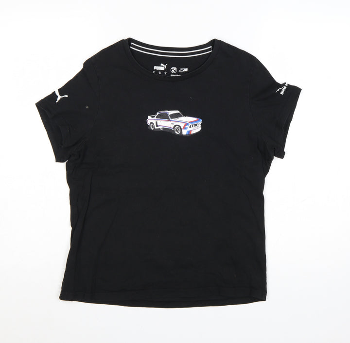 Puma BMW Motorsport Women's Black XL Crew Neck T-Shirt