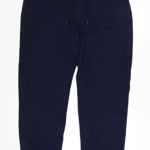 Marks and Spencer Autograph Men's Blue Tapered Trousers M