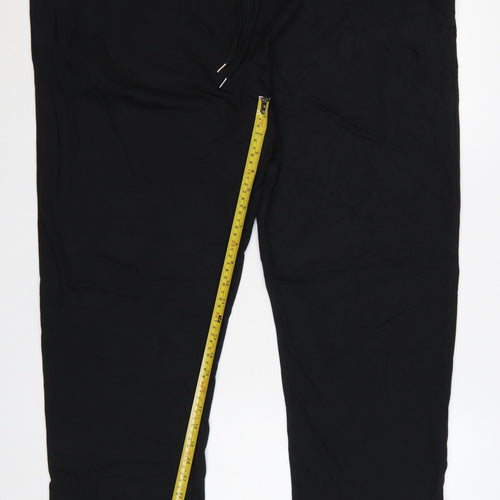 Marks and Spencer Men's Black 3XL Regular Fit Cotton Joggers