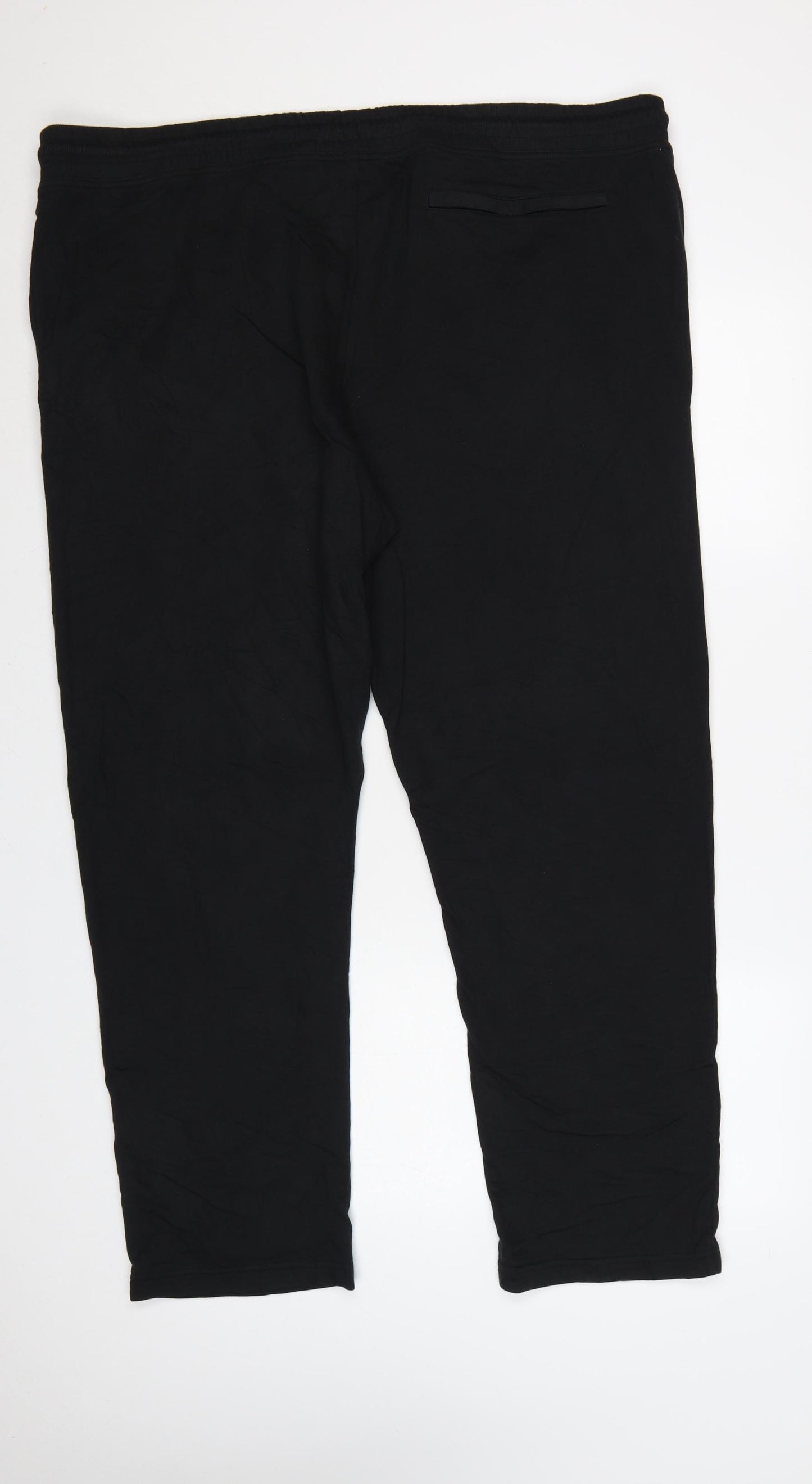 Marks and Spencer Men's Black 3XL Regular Fit Cotton Joggers