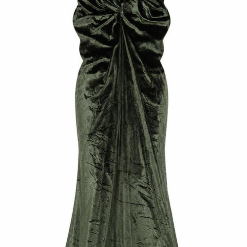 ASOS DESIGN Women’s Green Velvet Strapless Mermaid Evening Dress Size 14