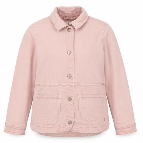 Joules Women Pink Cotton Mid-Length Casual Jacket UK 8