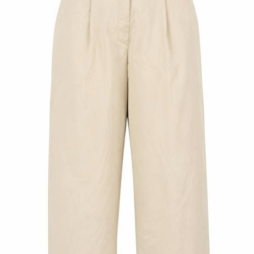 Marks and Spencer Women Beige Chino Trousers Size 18 Short