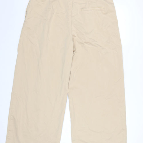 Marks and Spencer Women Beige Chino Trousers Size 18 Short