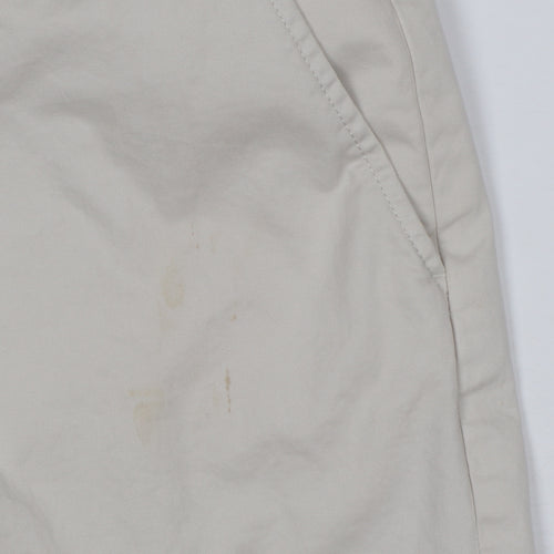 French Connection Men's Beige Slim Fit Cotton Chino Trousers Size 30