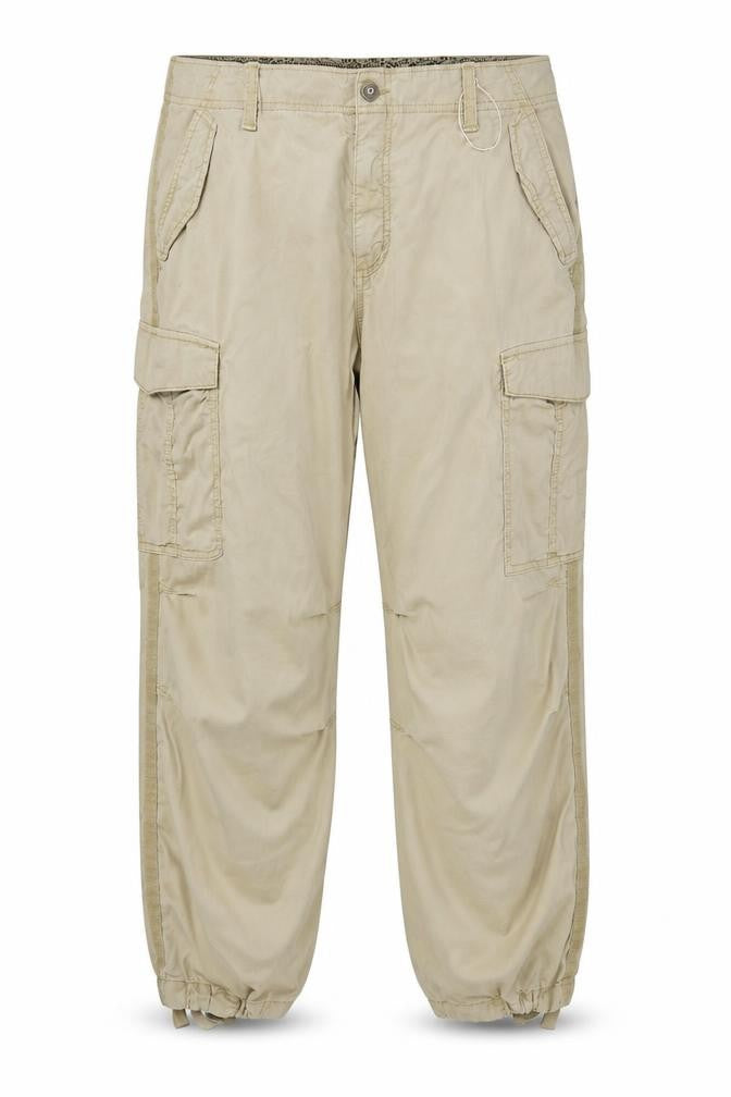 Front view of Marks & Spencer Women’s Beige Cargo Trousers, size UK 20, Short