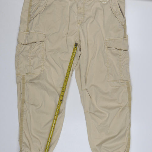 Marks and Spencer Women’s Beige Cargo Trousers Size 20 Short
