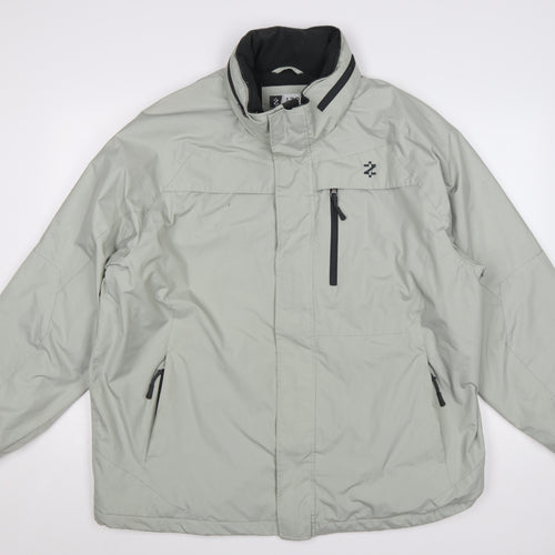 IZOD Men’s Grey XL Puffer Jacket Windproof Water Resistant