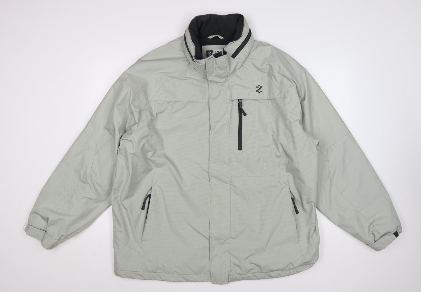 IZOD Men’s Grey XL Puffer Jacket Windproof Water Resistant