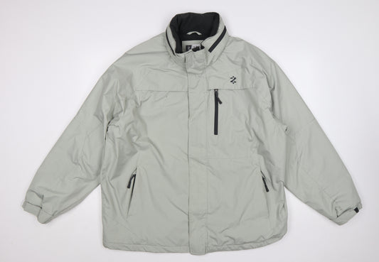 IZOD Men’s Grey XL Puffer Jacket Windproof Water Resistant
