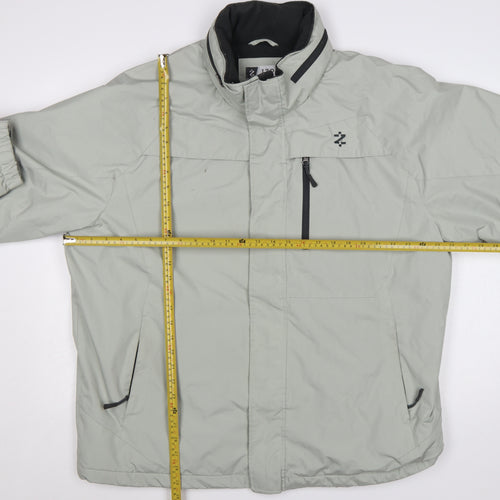 IZOD Men’s Grey XL Puffer Jacket Windproof Water Resistant