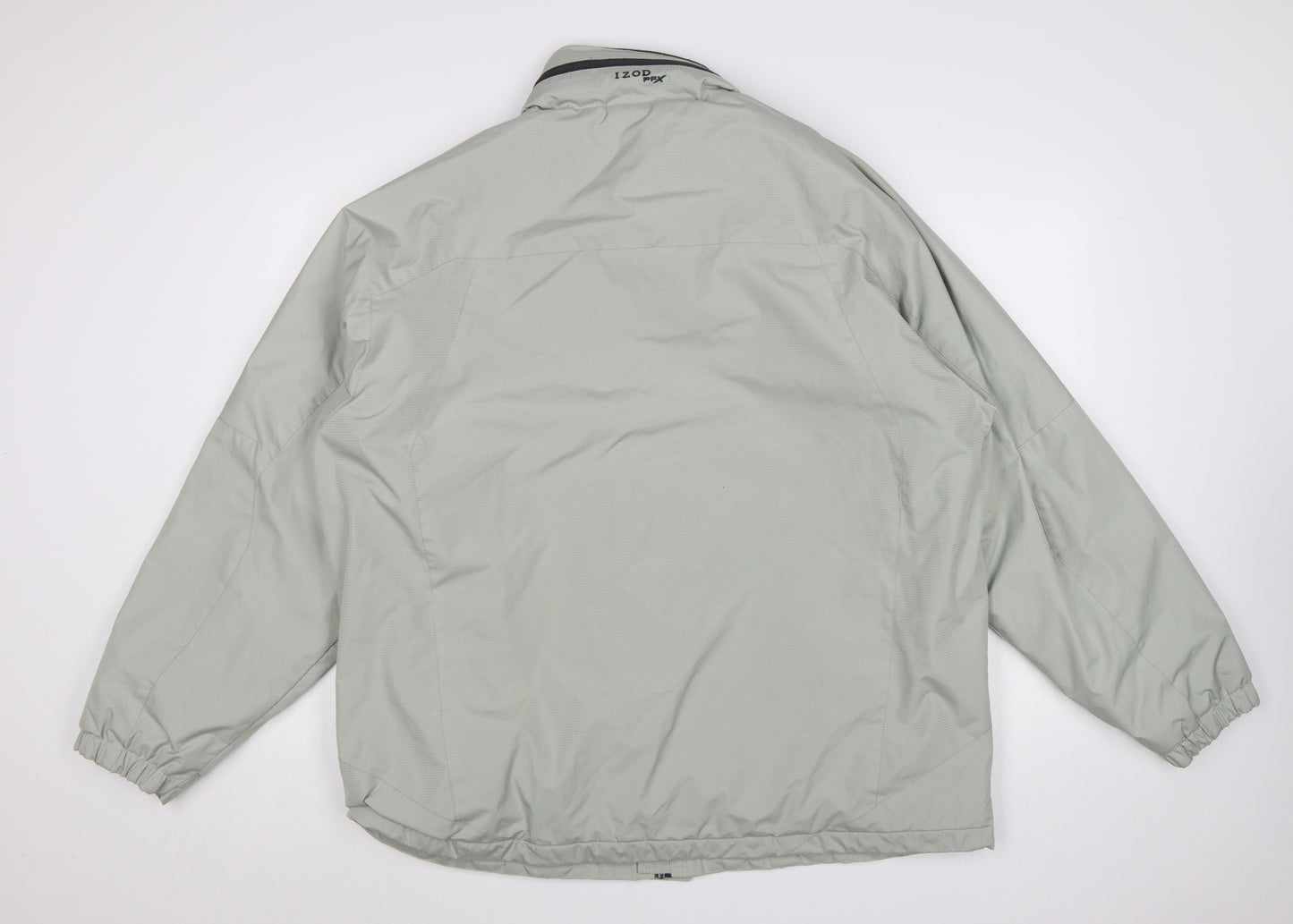 IZOD Men’s Grey XL Puffer Jacket Windproof Water Resistant