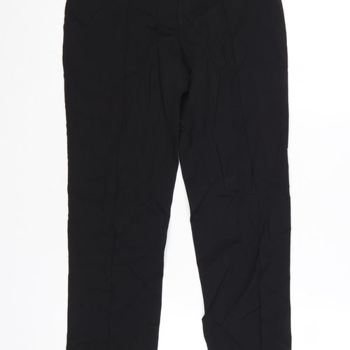 Burberry Women Black Wool Tailored Dress Pants Size 2