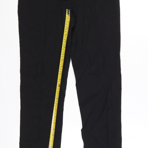 Burberry Women Black Wool Tailored Dress Pants Size 2
